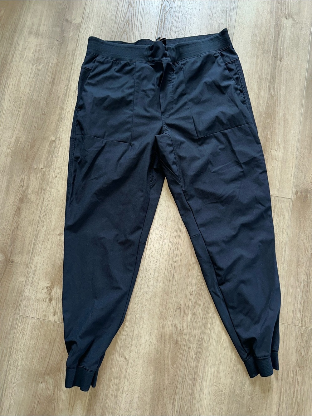 Original Penguin Black Jogger Sweatpants with Drawstring Waist